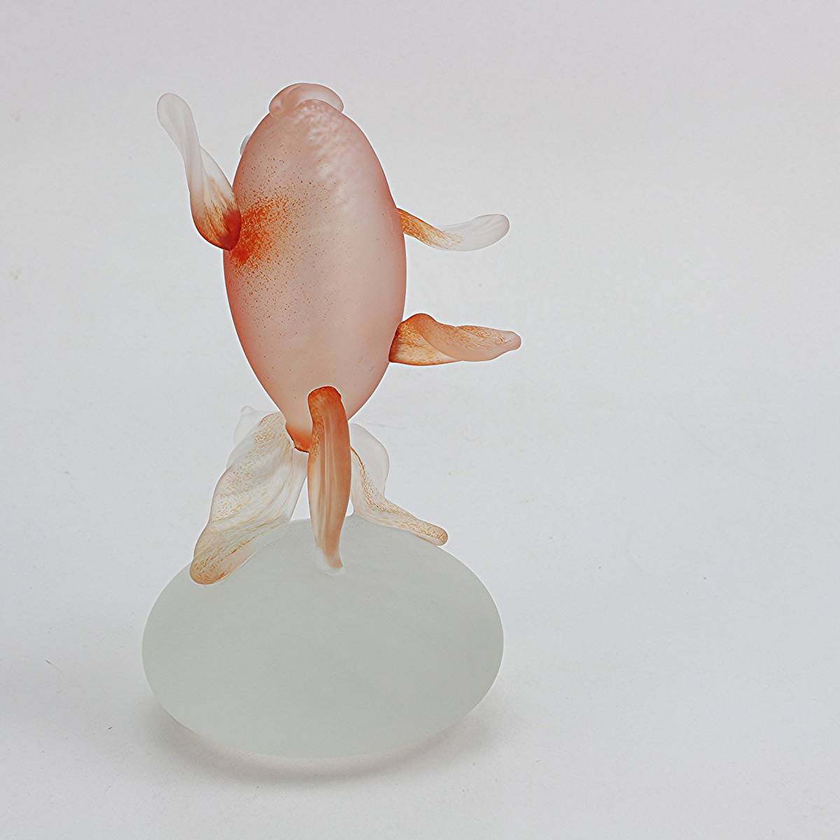 【再入荷!】 下田顕生Shimoda Kensei 「赤い金魚 ガラス工芸品 吹きガラス 作 工芸ガラス