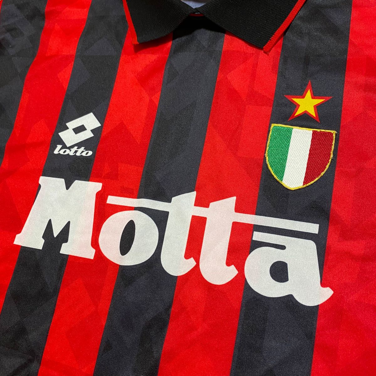 希少】ACミラン ユニフォーム 93 94 lotto motta サッカー 希少】ACミラン ユニフォーム 93 94 lotto motta サッカー