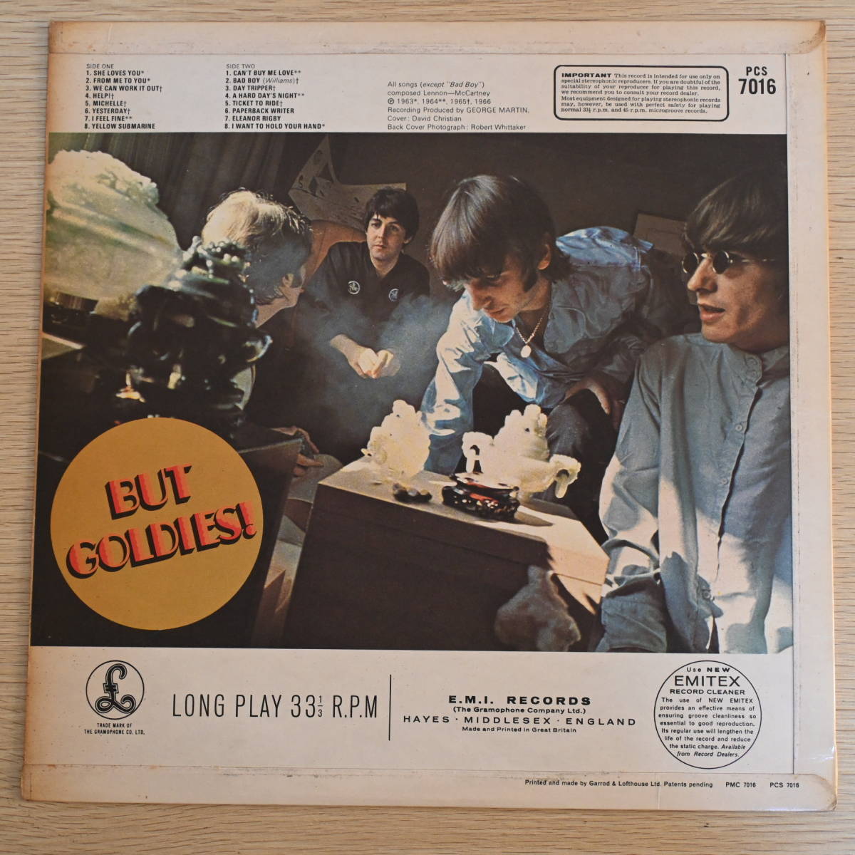 LP10017☆UK/Parlophone/YEX-619-1G/YEX-620-1G「The Beatles / A Collection Of Beatles Oldies / PCS.7016」_画像2