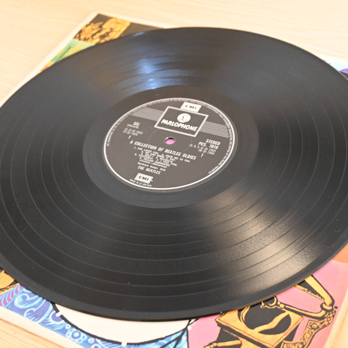 LP10017☆UK/Parlophone/YEX-619-1G/YEX-620-1G「The Beatles / A Collection Of Beatles Oldies / PCS.7016」_画像5