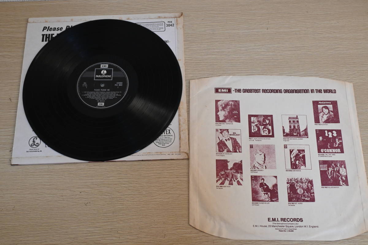 LP10014☆UK/Parlophone/YEX-94-1/YEX-95-1「The Beatles / Please Please Me / PCS3042」_画像4