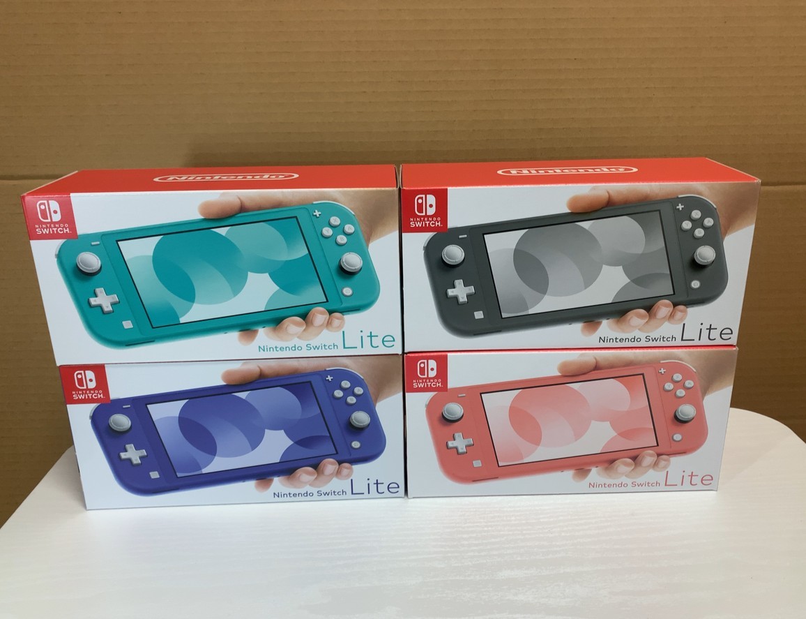 【送料無料】★新品・未使用・未開封★Nintendo Switch Lite　4台 コーラル ・ターコイズ・グレー・ブルー★  任天堂スイッチライト★16-①