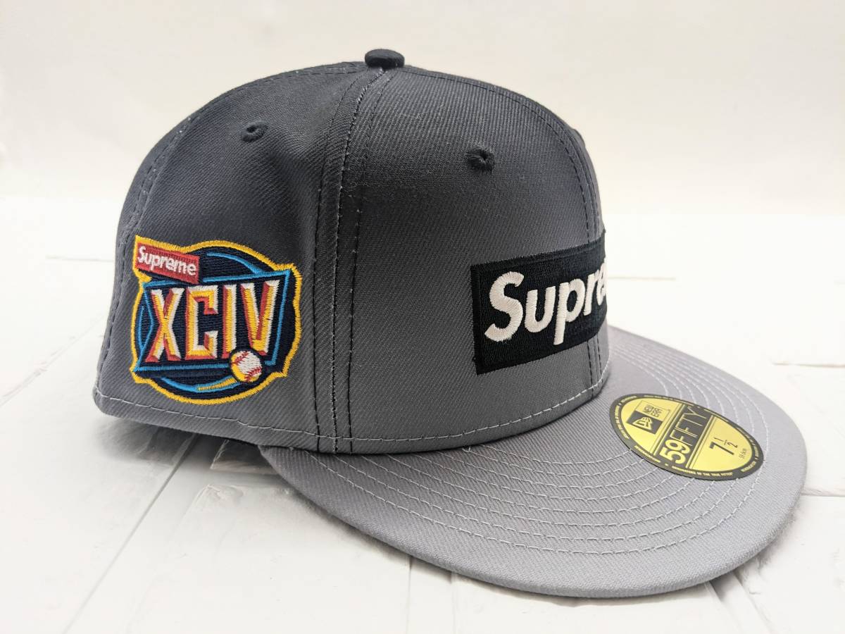 ★NEW ERA×SUPREME ニューエラ×シュプリーム Gradient Box Logo XCIV 23SS★キャップ グラデーション サイズ7 1/2(59.6cm) グレー系 通年_画像1