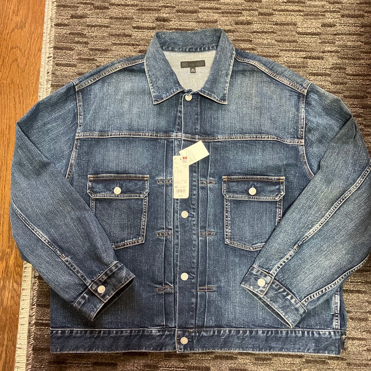 ユニクロ デニムジャケット 2ndタイプUNIQLO size4XL 廃盤未使用 ユニクロ デニムジャケット 2ndタイプUNIQLO size4XL 廃盤未使用