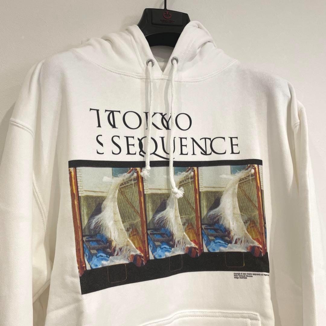 TOKYO SEQUENCE トウキョウシークエンス パーカー 長袖 トップス　白　XL