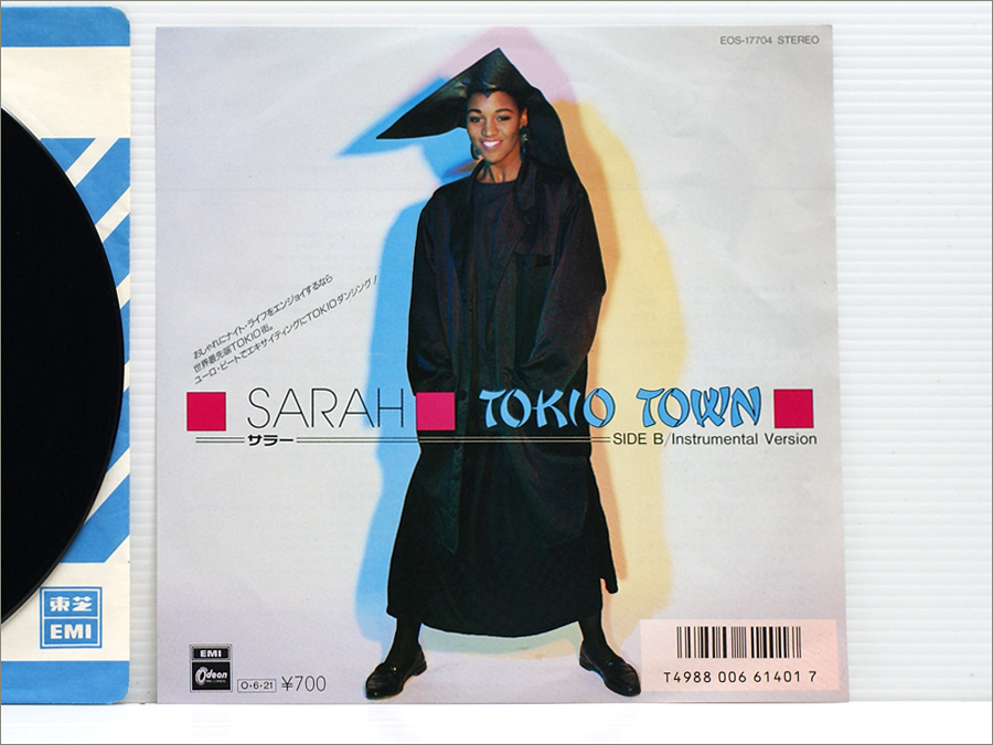 Japan・EPシングルレコード● SARAH サラー / TOKIO TOWN トキオ・タウン EOS-17704 ( eurobeat ユーロビート )の画像4