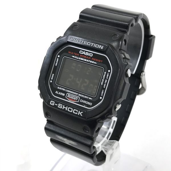 CASIO カシオ G-SHOCK ジーショック G-RAVEN Gレイバン 腕時計 クオーツ DW-5600BM デジタル カラス ブラック スクエア 四角 動作確認済み_画像2