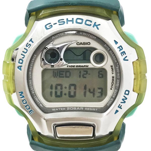 CASIO カシオ G-SHOCK ジーショック 腕時計 クオーツ WCCS サンゴ礁保護 マンタ DWM-100WC-3T イエロー グリーン スケルトン 動作確認済_画像1