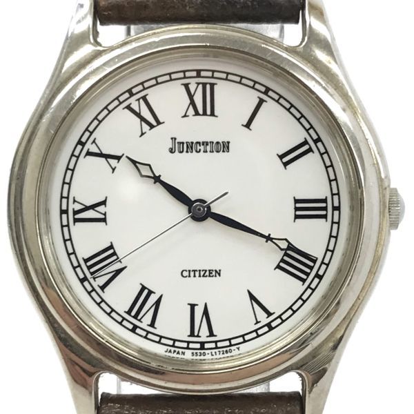 CITIZEN シチズン JUNCTION ジャンクション 腕時計 5530-L09448 クオーツ アナログ ラウンド ヴィンテージ 新品電池交換済み 動作確認済み_画像1