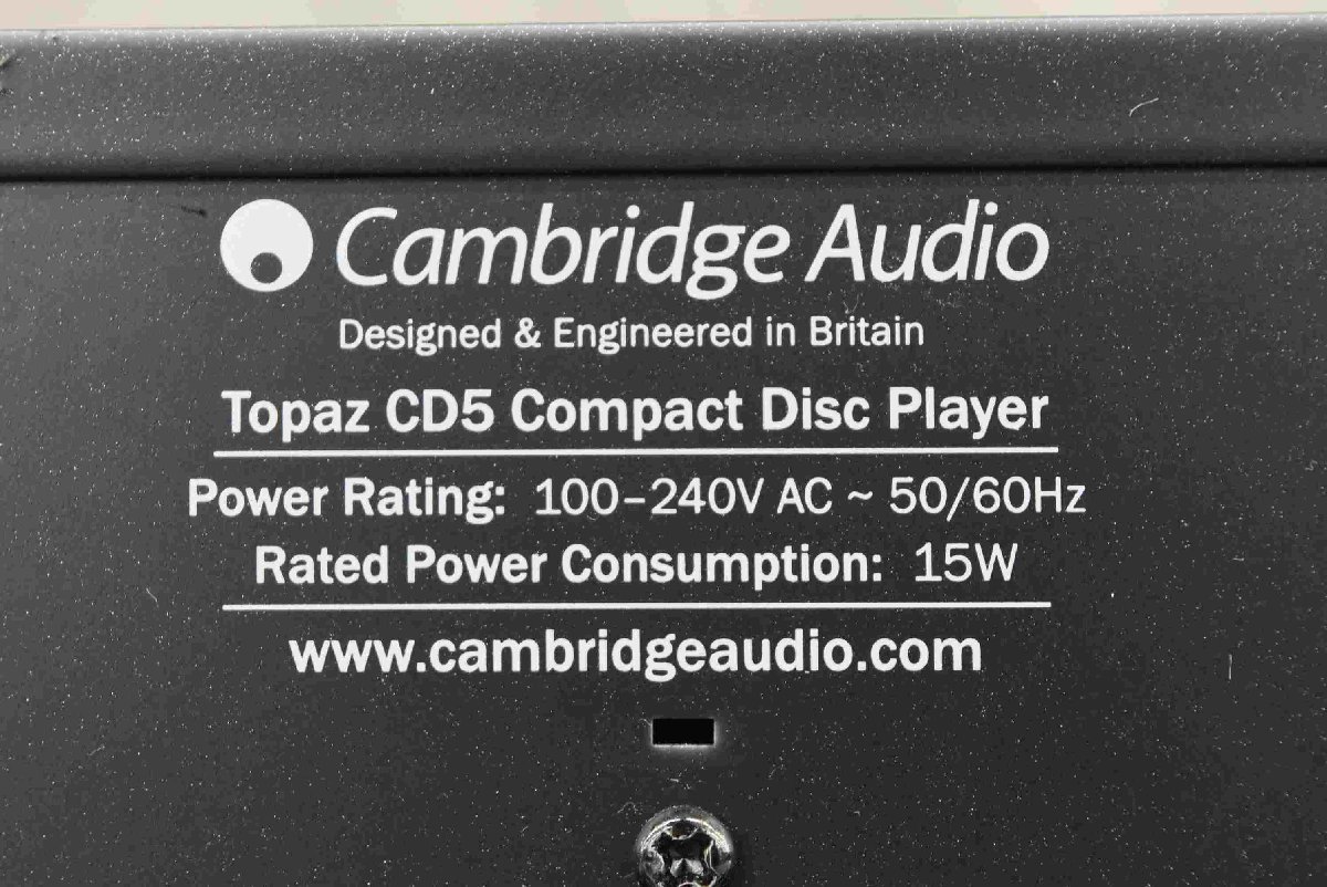 F☆Cambridge Audio ケンブリッジオーディオ TopazCD5 CDプレーヤー ☆中古☆_画像7