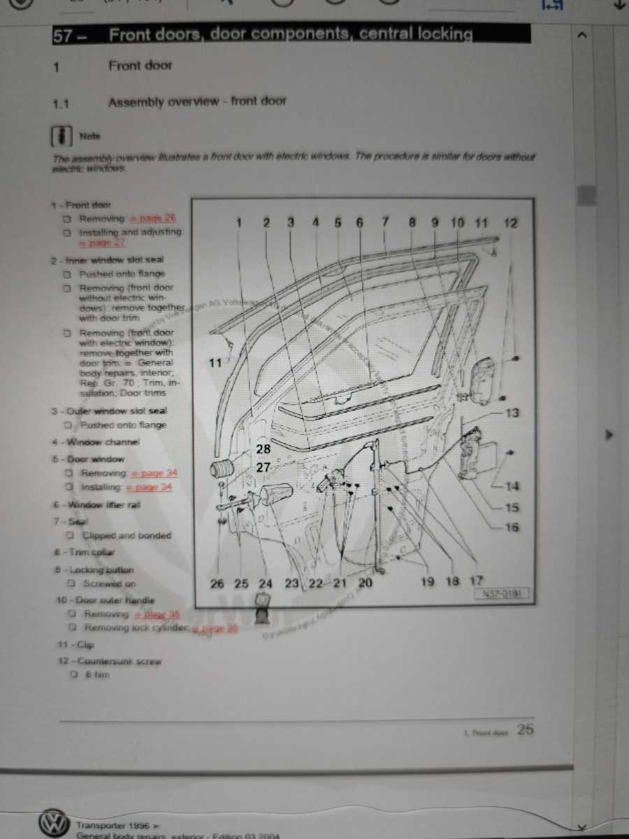 VW　ヴァナゴン　整備書　リペアマニュアル　ワークショップマニュアル　VW T4 VAG　Workshop　Manual　PDF版　Toransporter　1991以降…_画像7