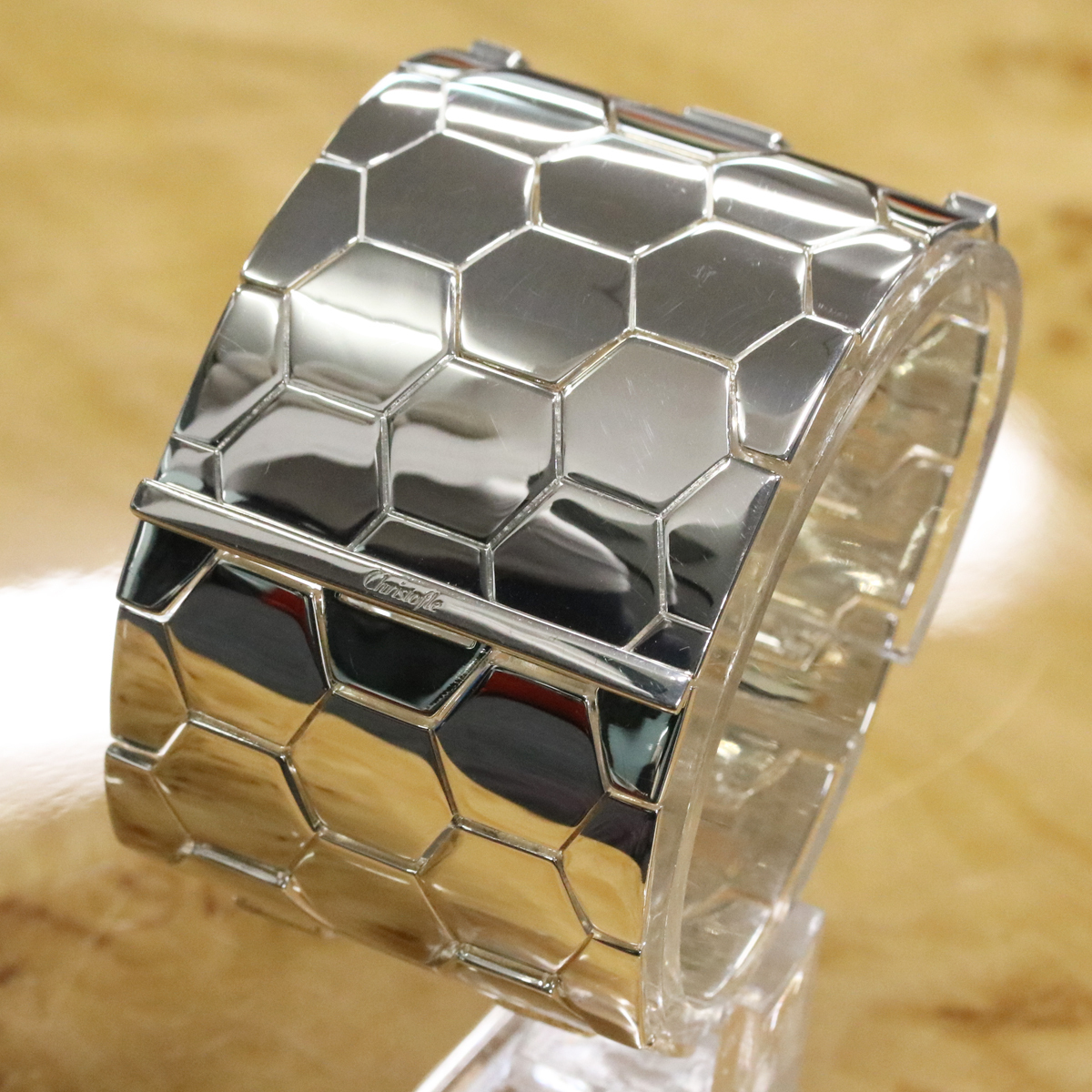 経典 23630円 bracelet Large 公式HP掲載 クリストフル 超美品 本物 シルバー