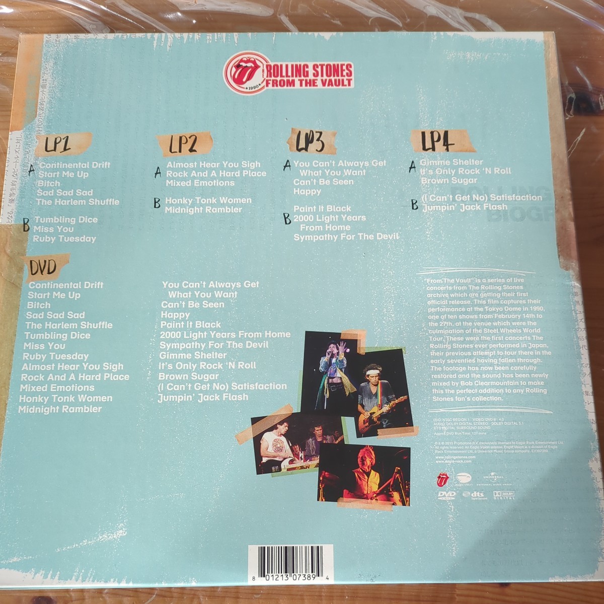 ローリングストーンズ ROLLING STONES FROM THE VAULT: LIVE AT THE TOKYO DOME 1990 (4LP+DVD)_画像2