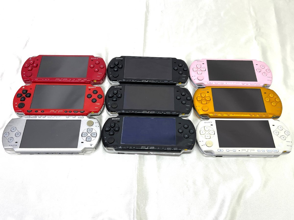 ＜ジャンク品＞※欠品あり SONY PSP 9台まとめ売り PSP-2000 PSP-3000 本体のみ （11923121420244IK）_画像1