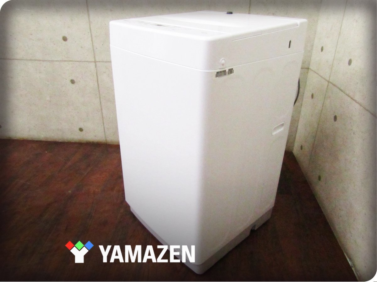 ■展示品■未使用品■YAMAZEN/山善■全自動電気洗濯機■洗濯/脱水 6.0kg■小型■シンプル機能■2022年製■YWM-60(W)■kdnn1909k_画像1