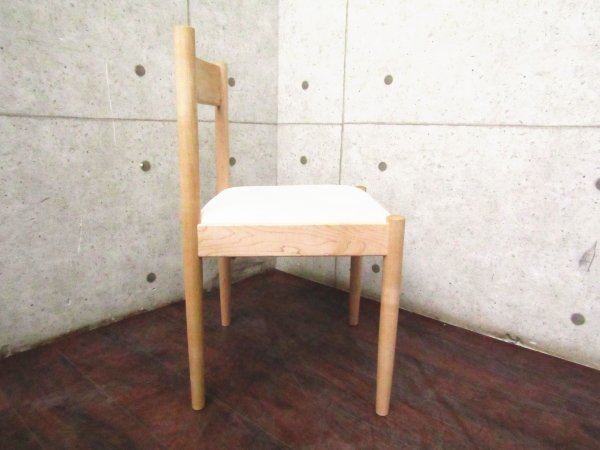 ■美品■cosine/コサイン■高級■FOLK CHAIR/フォルク チェア■メープル材■河田 敏宏/北欧モダン/ダイニングチェア2脚セット/12万/ft8746m_画像5