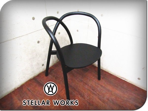 ■新品■未使用品/STELLAR WORKS/高級/FLYMEe取扱い/Ming Chair/ミン チェア/アッシュ材/ブラック/Neri & Hu/チェア/183,700円/ft8315m_画像1