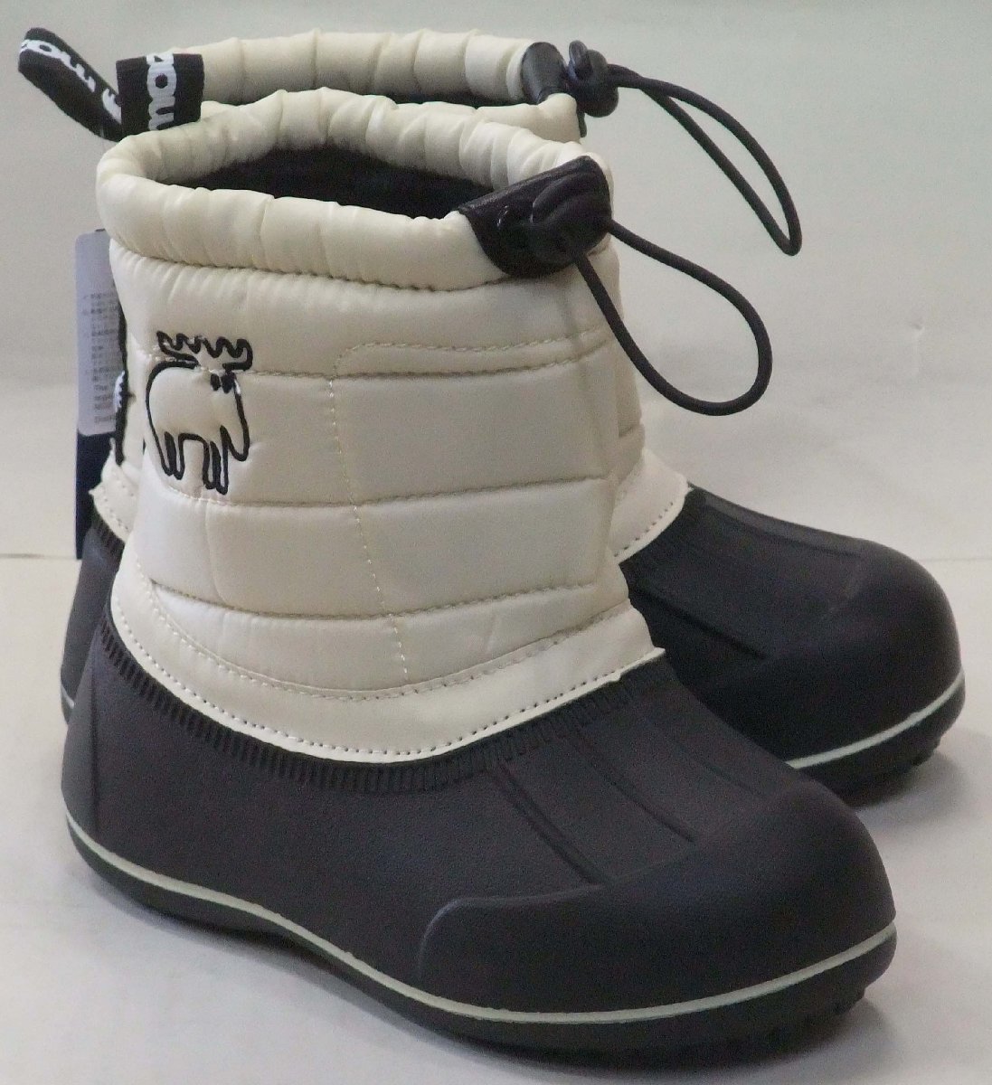  бесплатная доставка MOZmozMZ-8209 водонепроницаемый защищающий от холода winter ботинки слоновая кость 17cm Kids легкий snow bean ботинки боа mo Como ko теплый снег страна specification 