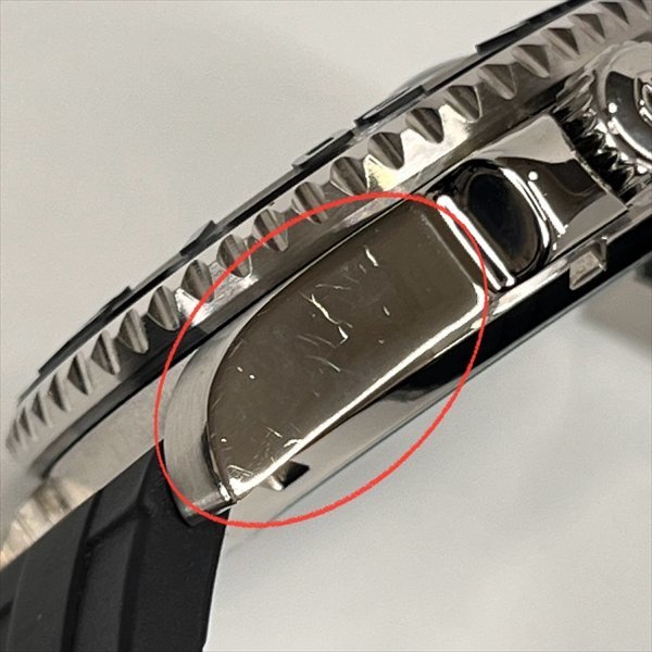 PAGANI DESIGN パガーニデザイン ヨットマスター PD-1651 メンズAT腕時計 デイト 裏スケ ブルーｘブラック 自動巻 ラバー 稼働品 箱 美品_画像9