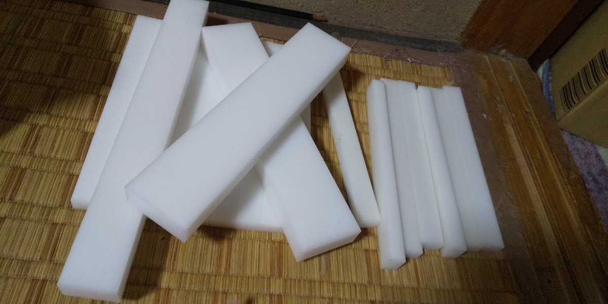 48x181x20ｍｍ 白色ジュラコンポリアセタール POM 樹脂 プラスチック