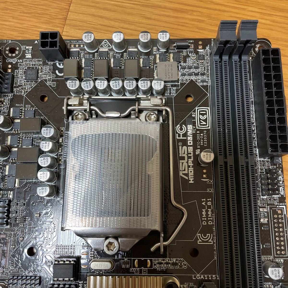 ASUS ITX マザーボード H110I-PLUS D3/MS LGA1151 DDR3 BIOS起動確認済_画像3