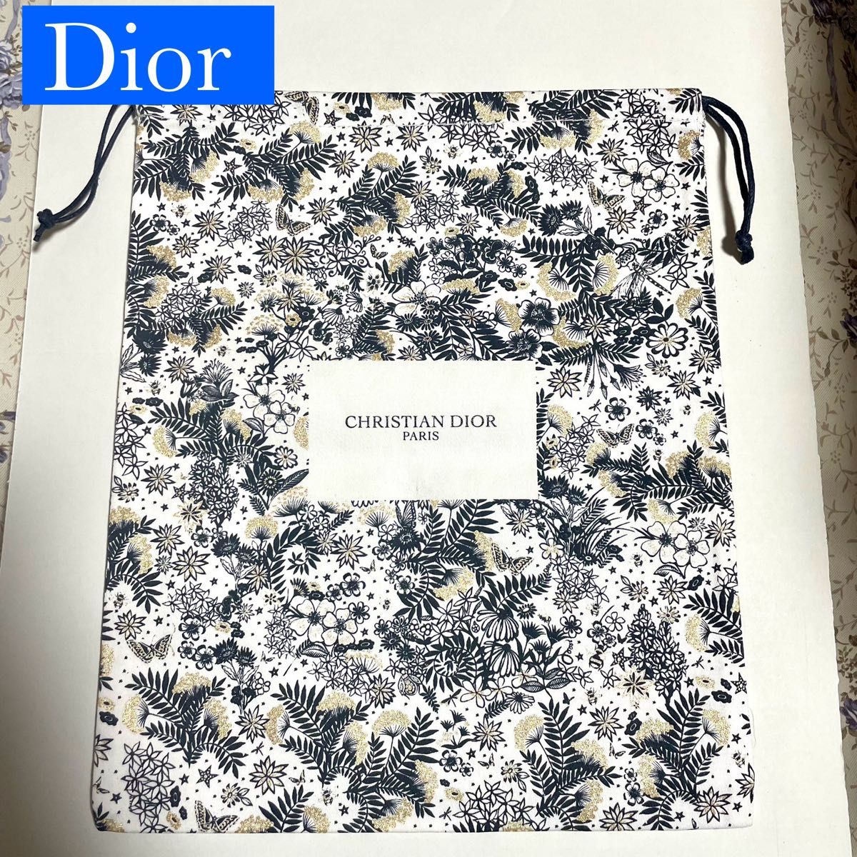 少々訳あり　未使用　Christian Dior クリスチャンディオール メゾン ホリデー ポーチ　巾着　ノベルティ　非売品。