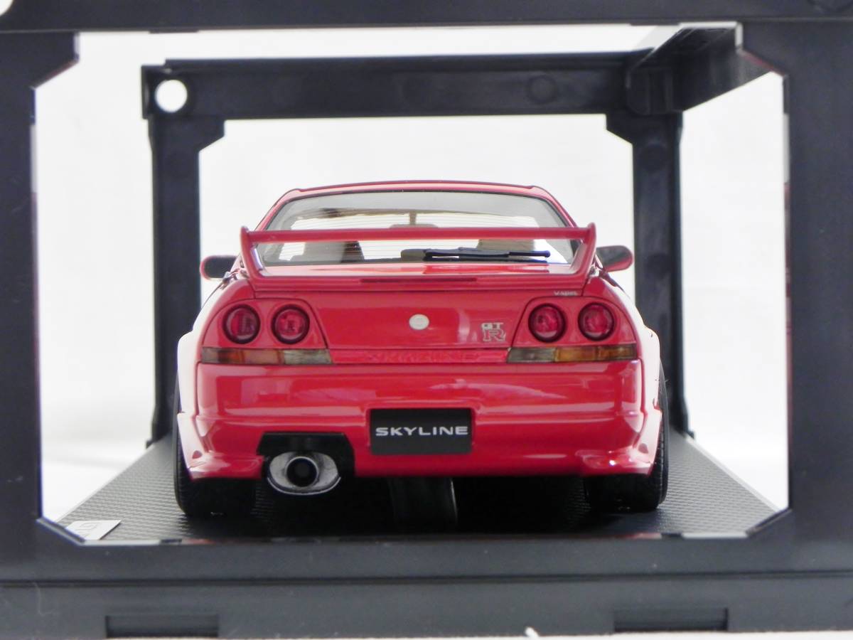 IG 1/18 日産 スカイライン GT-R BCNR33 スーパークリアレッド NISMO LMGT4 RECARO カスタム Nissan Skyline GT-R (BCNR33) V-spec Redの画像5