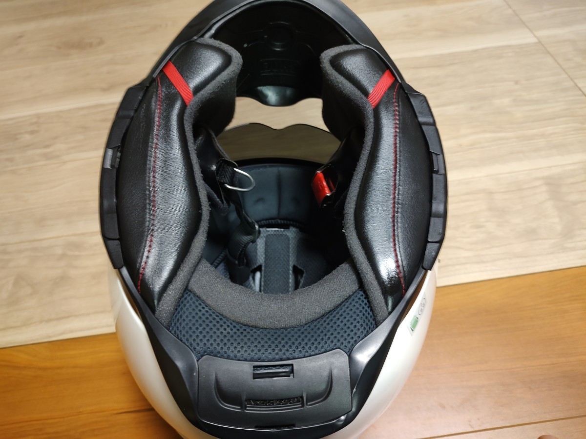 中古品　SHOEI ショウエイ GT- Air2 フルフェイスヘルメット ルミナスホワイト Lサイズ2019年製造_画像7