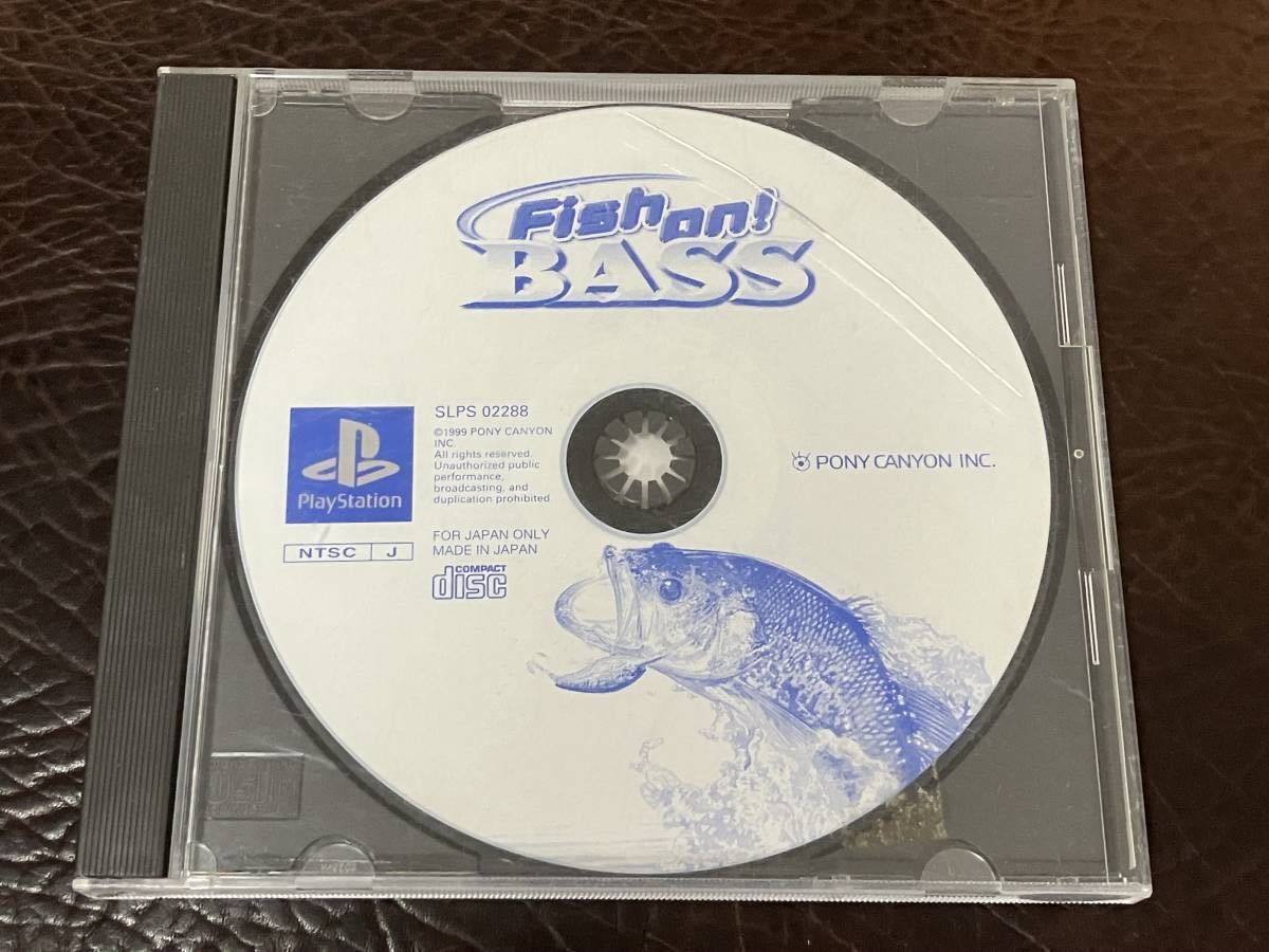 ★ 送料無料 PS1 釣りゲーム ★ フィッシュ オン! バス Fish on! BASS 動作確認済 説明書無し ★_画像1