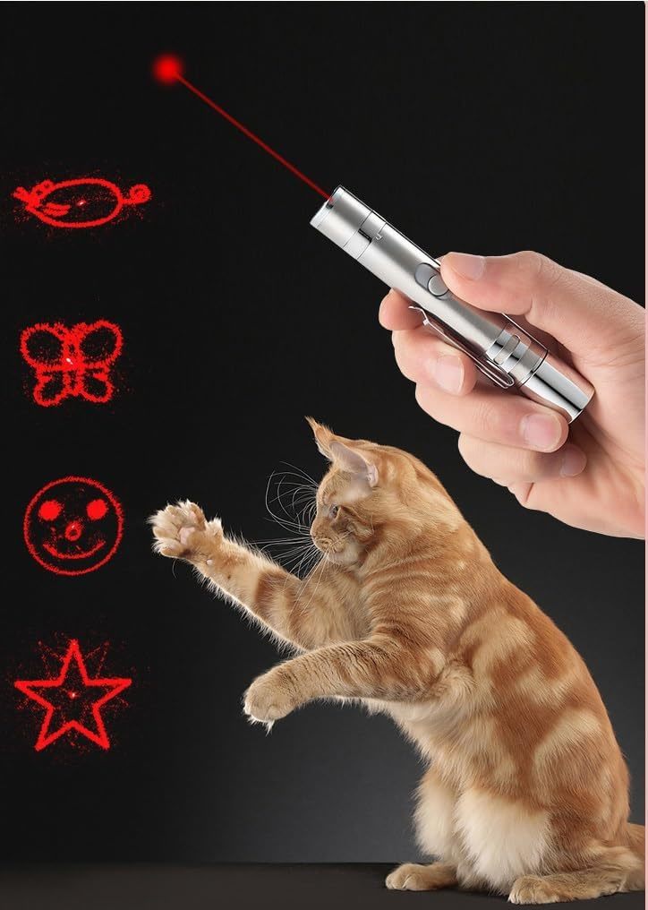 猫 おもちゃ 猫用おもちゃ LEDライト 懐中電灯 人気 猫グッズ USB充電 7in1多機能 ライト 光るおもちゃ 電動 遊び用品 
