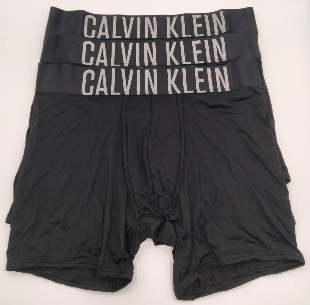 【Lサイズ】Calvin Klein(カルバンクライン) ボクサーブリーフ ブラック 3枚セット メンズボクサーパンツ 男性下着 NB2594_画像2