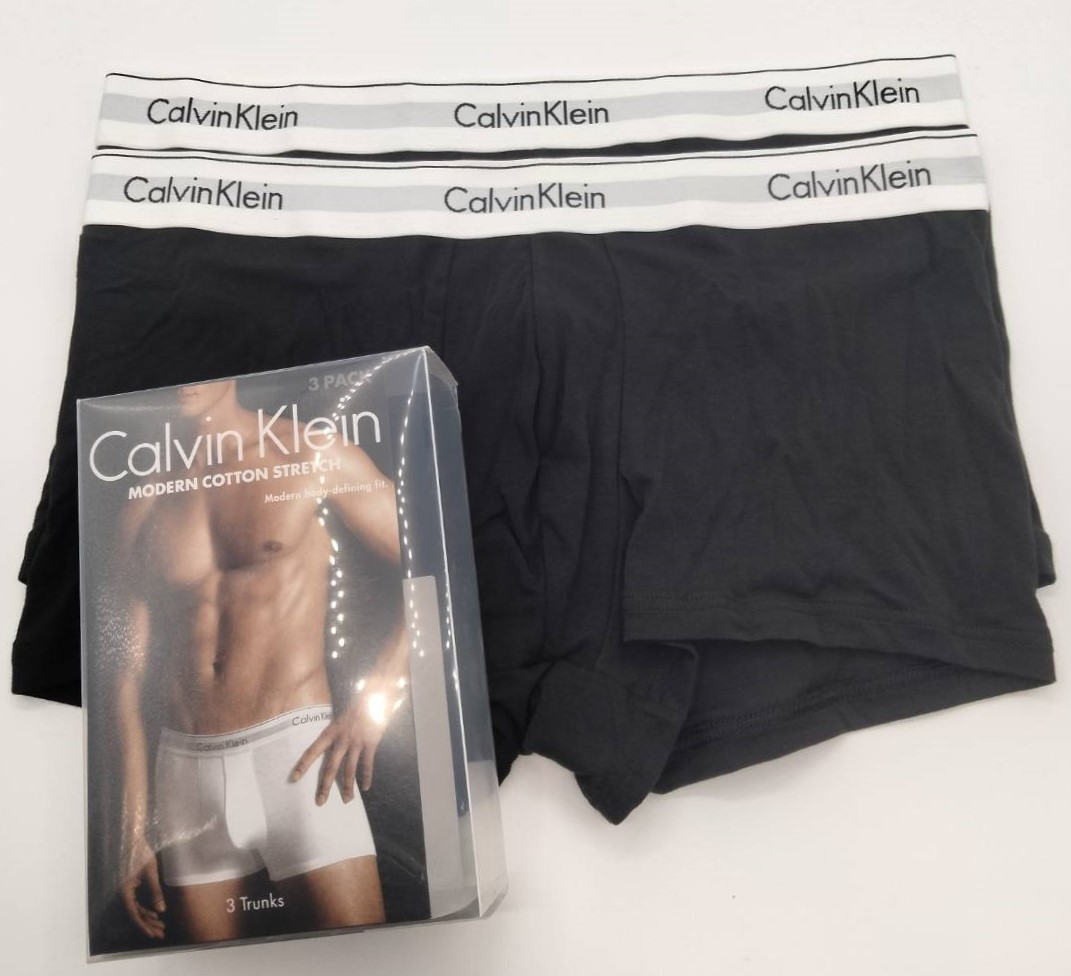 【Lサイズ】Calvin Klein(カルバンクライン) ボクサーパンツ Black 2枚セット メンズボクサーパンツ 男性下着 NB2380_画像1