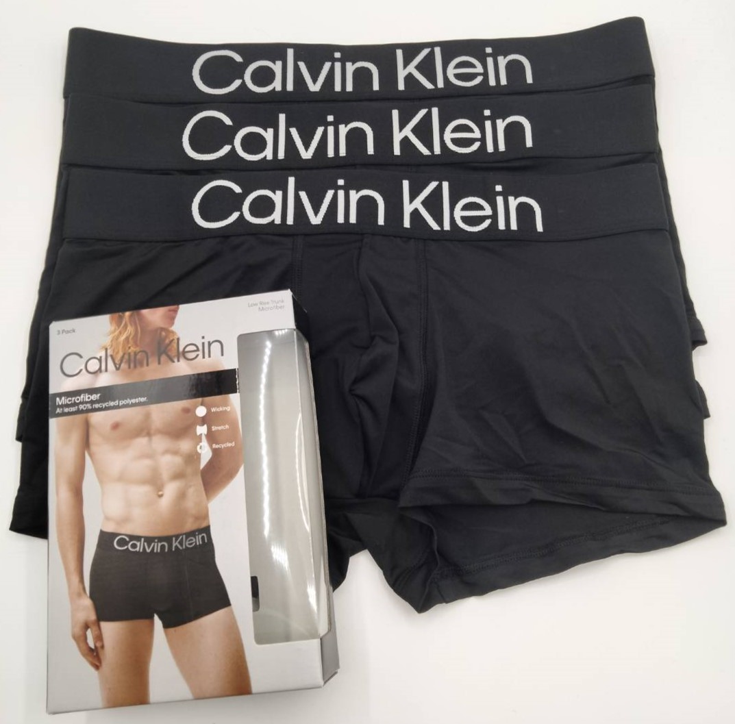 【Mサイズ】Calvin Klein(カルバンクライン) ローライズボクサーパンツ ブラック 3枚セット メンズボクサーパンツ 男性下着 NP2607