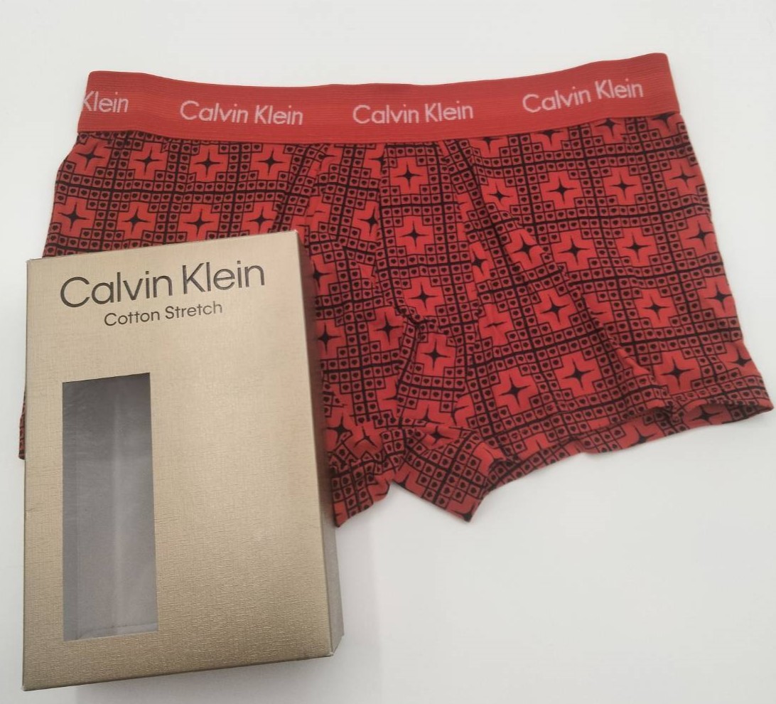 【Sサイズ】Calvin Klein(カルバンクライン) ローライズボクサーパンツ レッド 1枚 メンズボクサーパンツ 男性下着 NB3055_画像1