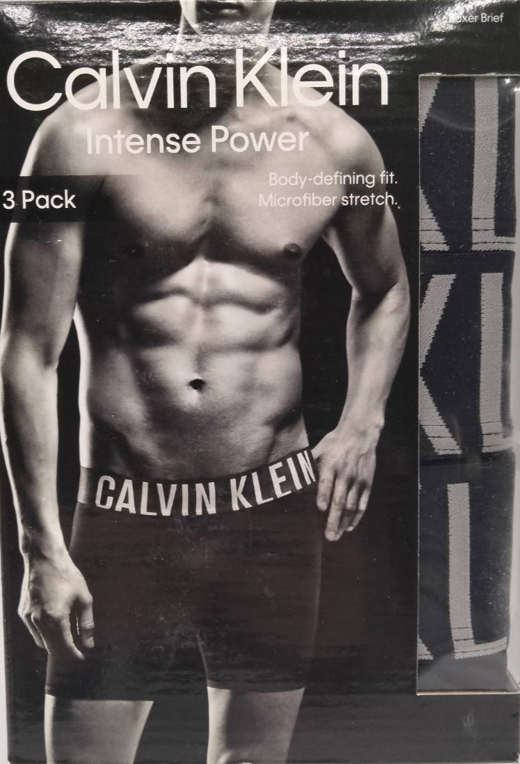【Lサイズ】Calvin Klein(カルバンクライン) ボクサーブリーフ ブラック 3枚セット メンズボクサーパンツ 男性下着 NB2594_画像5