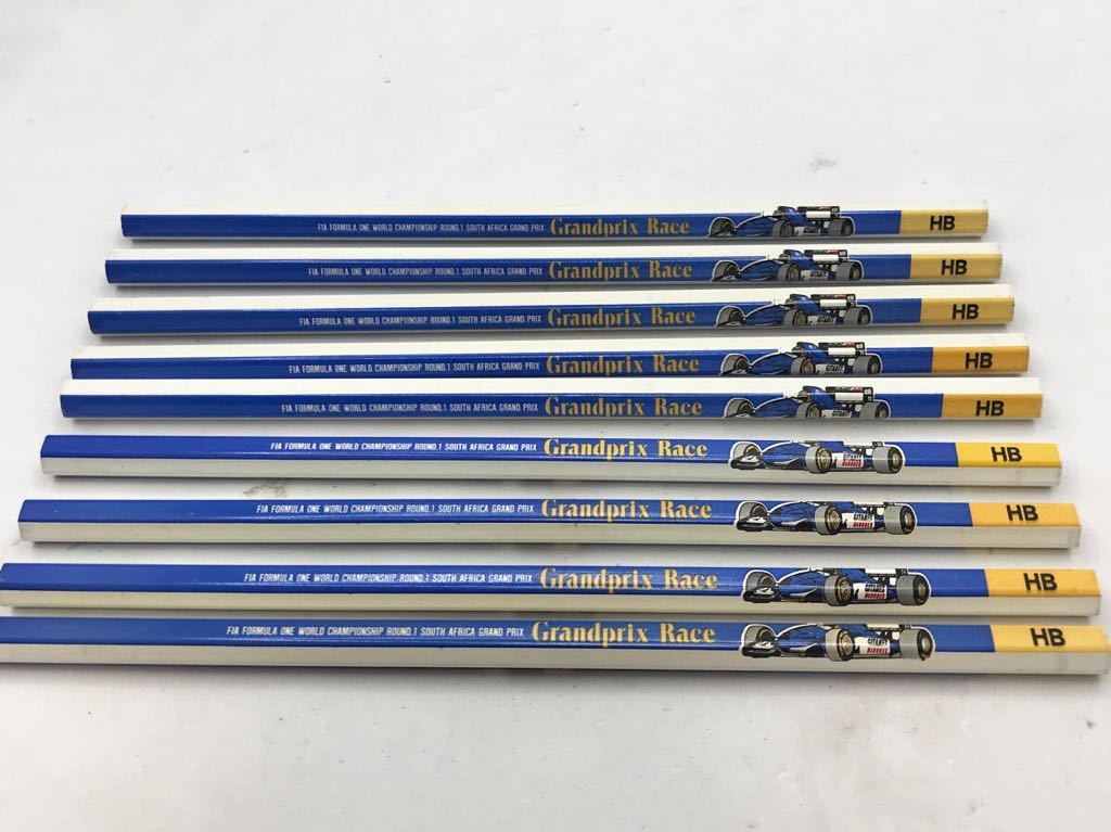 三菱鉛筆　GRANDPRIX RACE F1 当時物　昭和レトロ　まとめセット　新品　未使用　文房具　鉛筆　HB_画像1