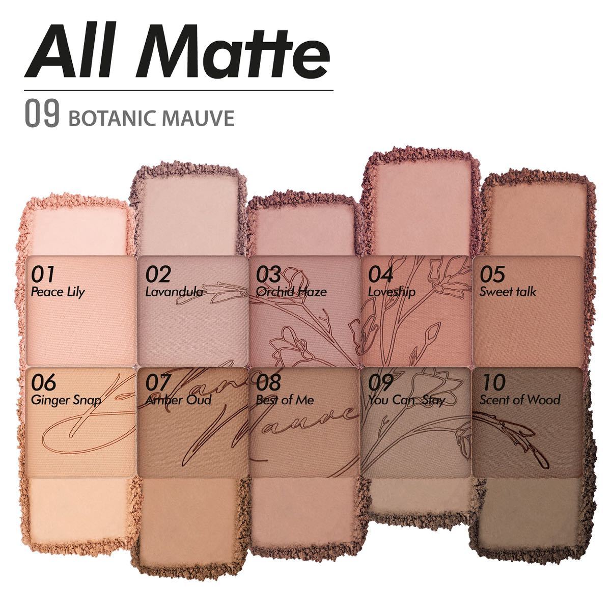 クリオ CLIO プロアイパレット 09 BOTANIC MAUVE ボタニックモーヴ　ボタニック　モーブ　アイシャドウ コスメ_画像3