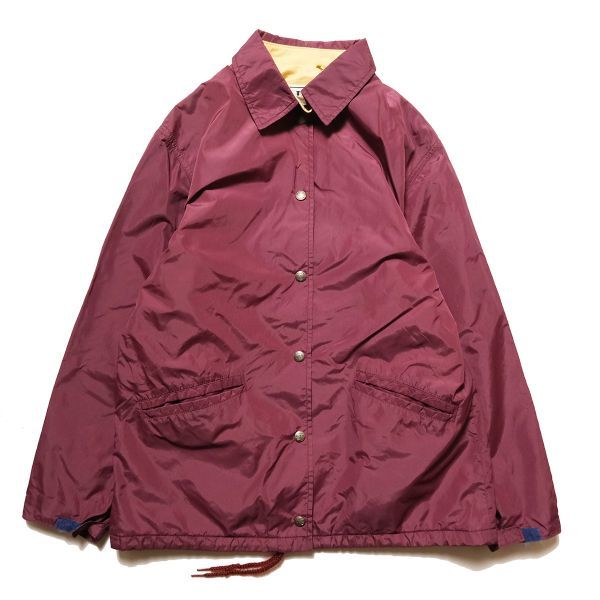 お歳暮 人気 オシャレ ナイロン チンスト付き LLビーン USA製 80’s コーチ L.L.Bean オールド 旧タグ アメリカ製 80年代 エンジ M) (WOMENS ジャケット 女性用