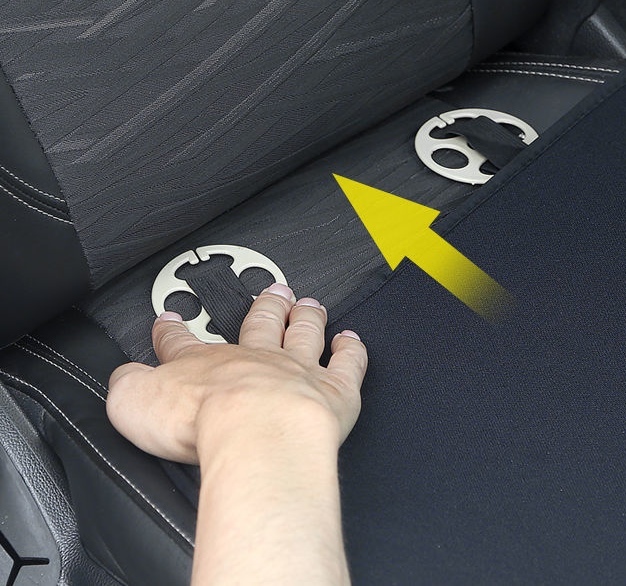 Audi アウディ S-Line 車用 シートカバーセット 前座席用2枚 座布団滑り止め シートクッション 座面クッション 通気性素材_画像5