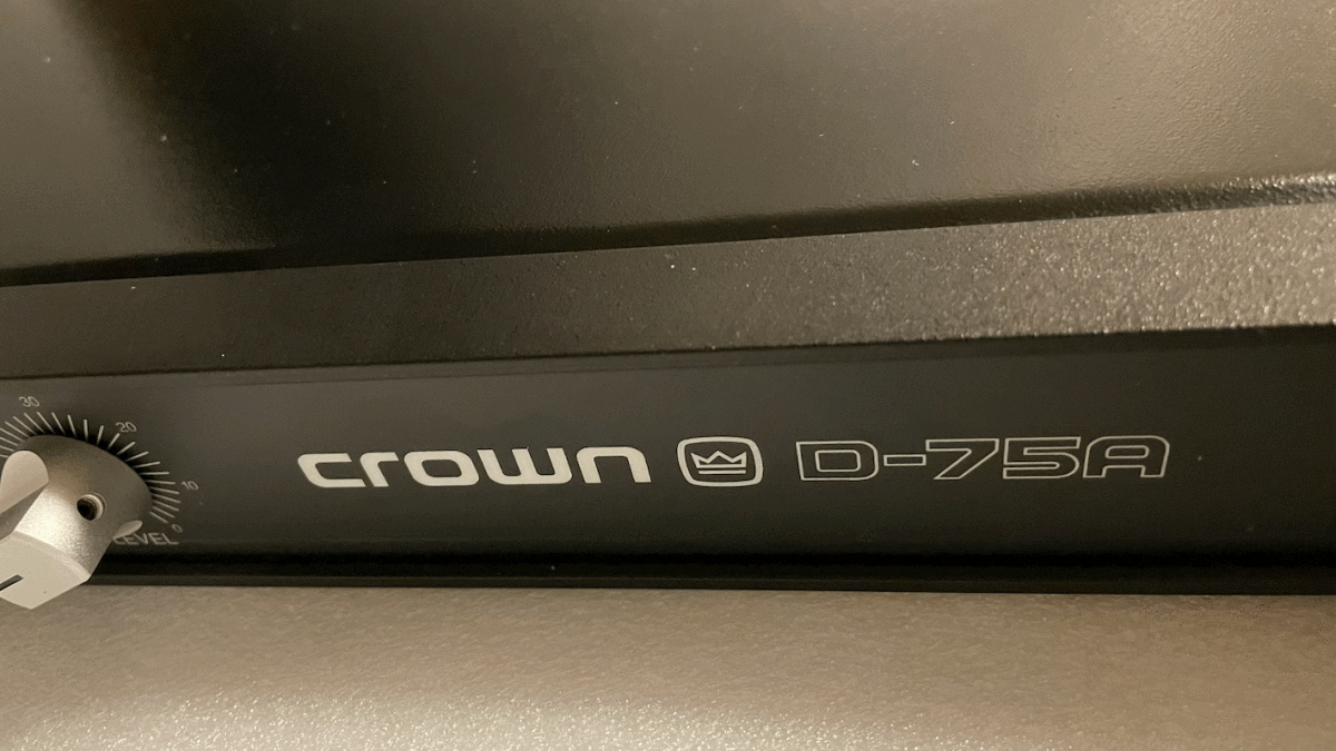 AMCRON CROWN D-75A クラウン プロ用パワーアンプ アムクロン D75_画像1