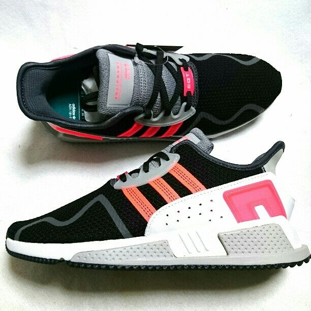 未使用/adidas/EQT CUSHION ADV PK/アディダス/エクイップメント/ローカット/スニーカー/26.5cm/black×coral②_画像3