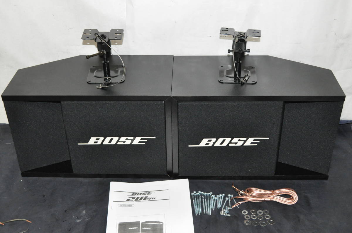  原文:BOSE 201ⅡMM スピーカー　ブラケット付　メンテ済　エージング済　動作品　ペア