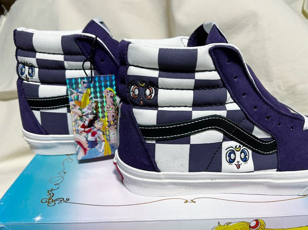 送料無料 27.5cm VANS x 美少女戦士セーラームーン スケートハイ US9.5 新品未使用 pretty guardians sailor moon Sk8-Hi ルナ アルテミスの画像2