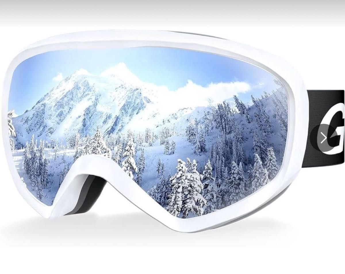 GUNNIE] スキーゴーグル スノーゴーグル OTG メガネ対応 曇り止め UV400 紫外線防止