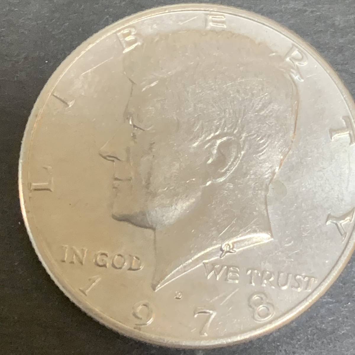 ケネディ50セント硬貨 1978年 USA 貨幣 ハーフダラー アメリカ 美品 あ340_画像1