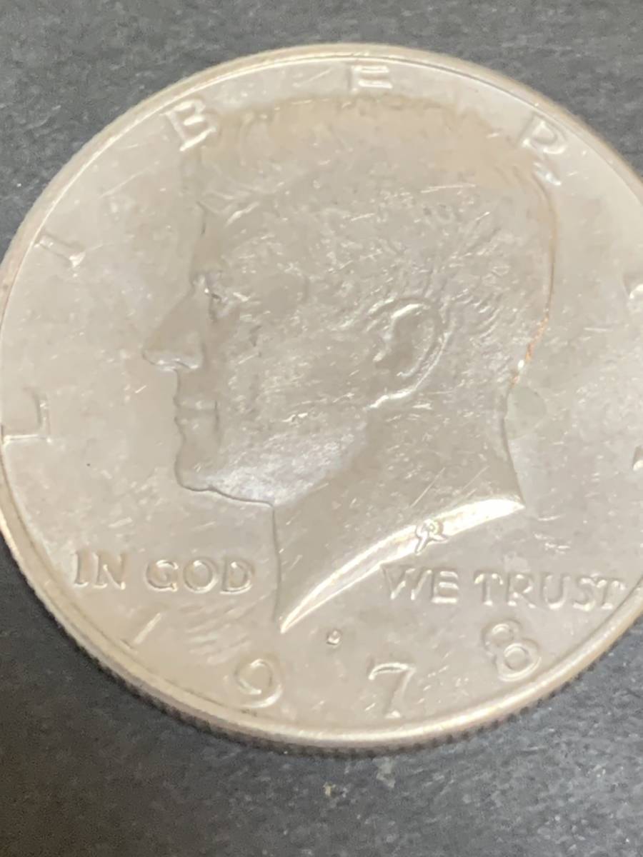 ケネディ50セント硬貨 1978年 USA 貨幣 ハーフダラー アメリカ 美品 あ340_画像2