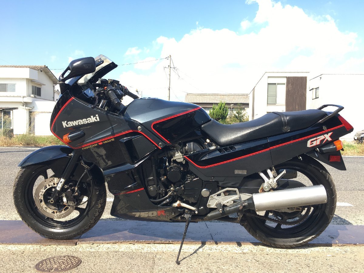 カワサキ GPX750R ZX750F 実働 書類付き 低走行11471km レストア ツーリング コレクション カスタムベースにも_画像6