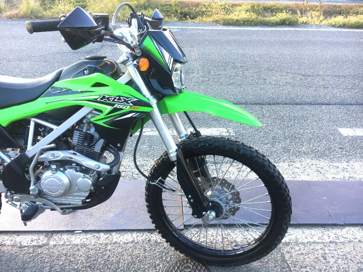 カワサキ KLX150BF LX150FF 低走3551km 実働 書類付き 倒立フォーク キック付き 吹け上がり良好 林道 モトクロス エンデューロにも_画像2