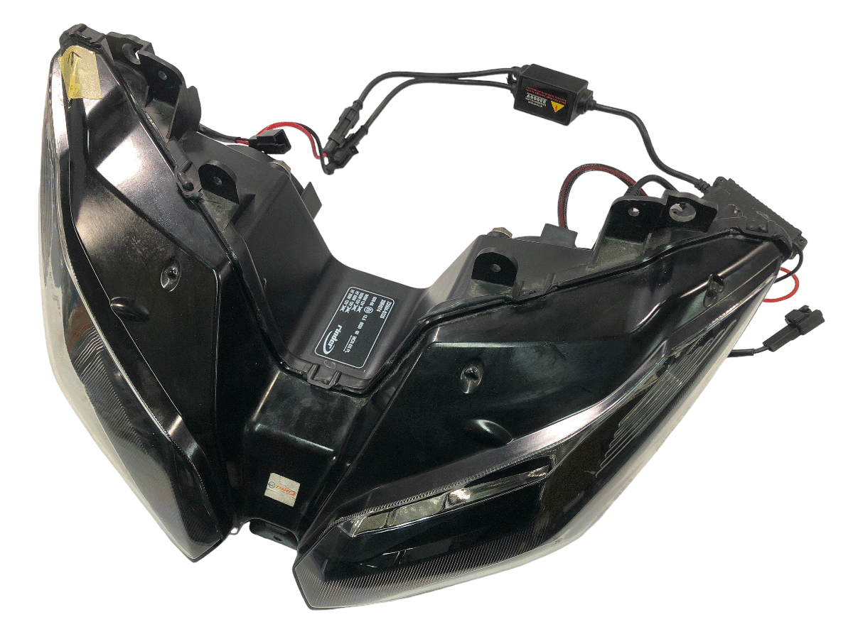 Kawasaki　Ninja　ニンジャ250　EX250L　ヘッドライト　点灯OK　社外HID　補修　レストア　カスタム　ＯＨベースにも（中古）2175-K9198_画像1