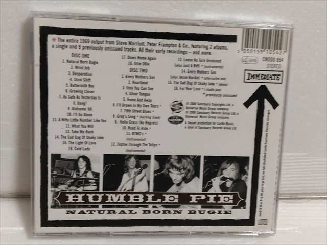 ２ＣＤ　Humble Pie　Natural Born Bugie - The Immediate Anthology　輸入盤_画像2